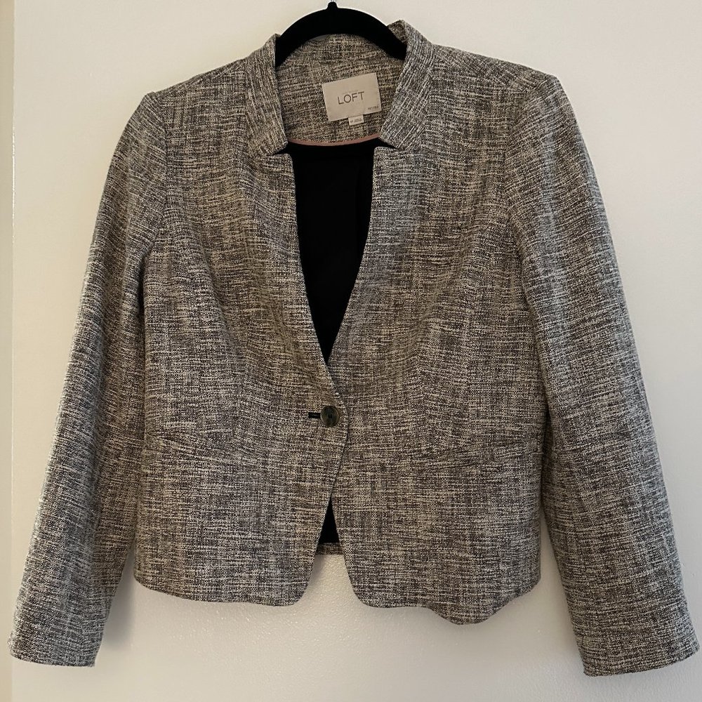 Loft Petite Tweed Blazer